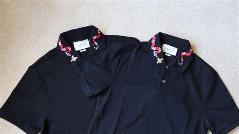 gucci king snake polo replica|gucci polo vs fake polo.